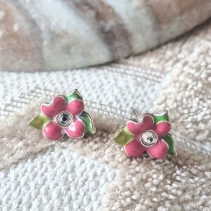 Flower Child Mini Post Earrings Pink
